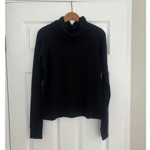 NWT ALALA Black Wander Pullover - Size XS - Luxury Cowl Neck
